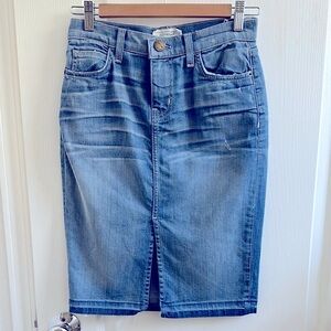 Current/Elliott Blue Denim Skirt